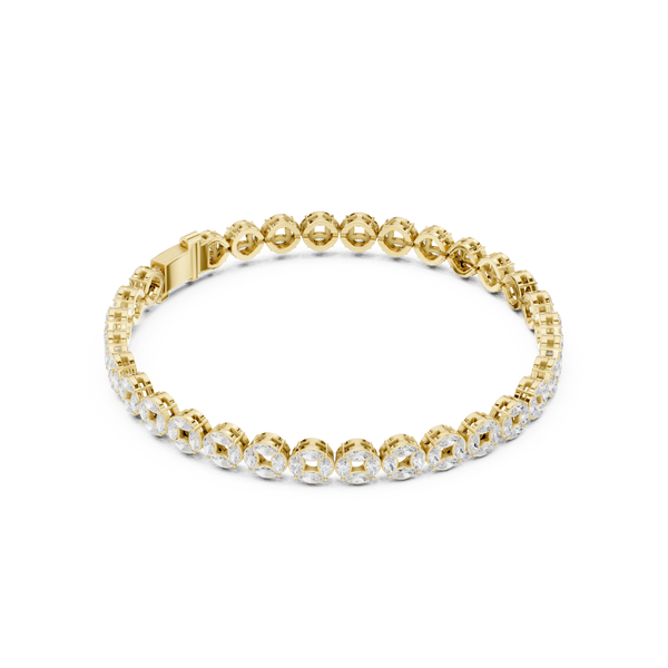 Modern Gallery Link Diamond Bracelet