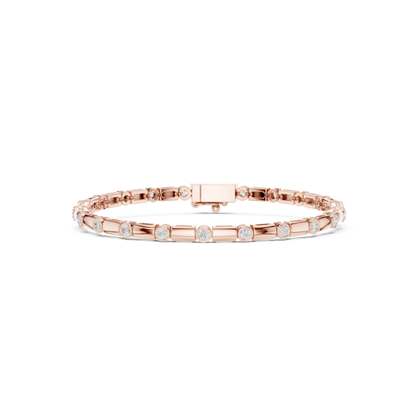 The 'Sync' Bar & Bezel Diamond Bracelet