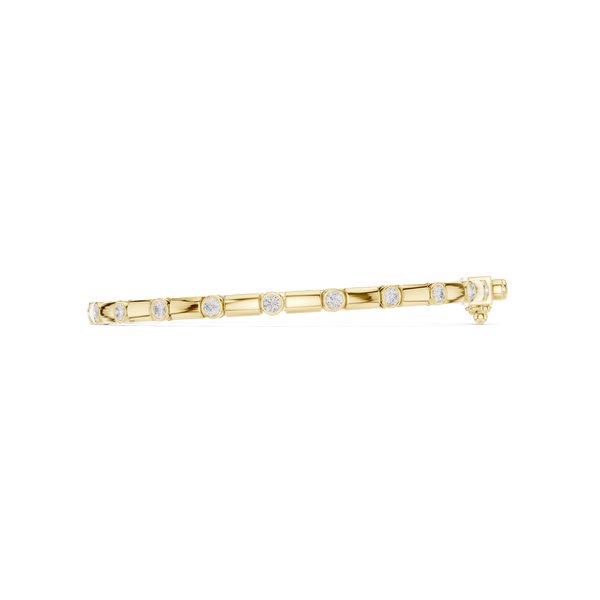 The 'Sync' Bar & Bezel Diamond Bracelet