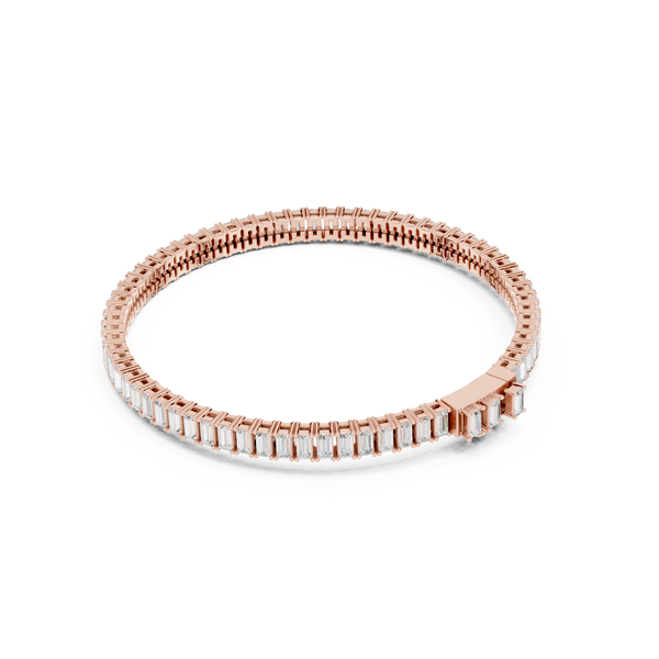 The 'Clarity' Continuous Baguette Bracelet