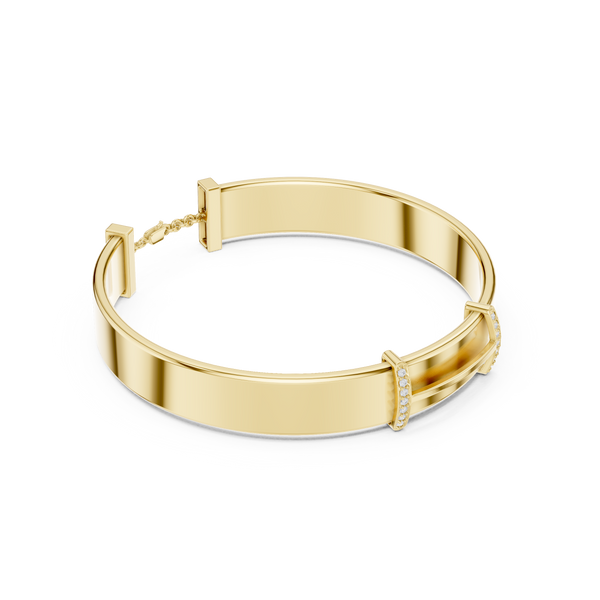 The 'Chisel' Contemporary Diamond Bangle