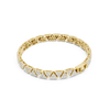 Geometric Trillion Pavé Statement Bracelet