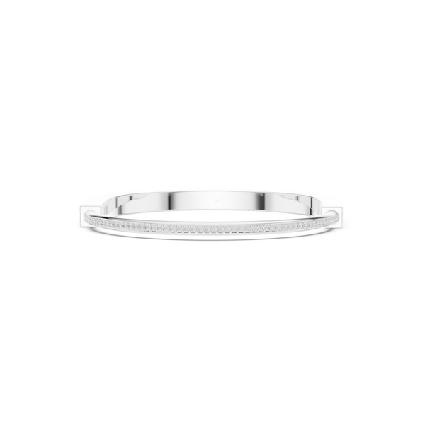 Architectural Open Diamond Bangle