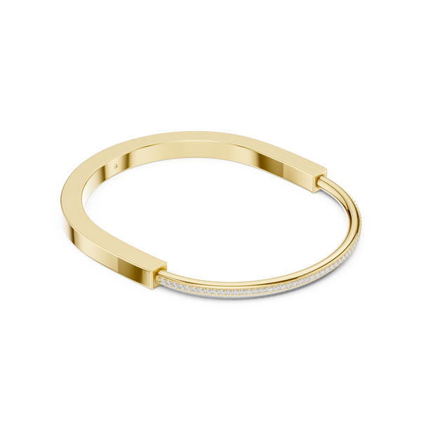 Architectural Open Diamond Bangle