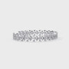 Rigid Petal Cluster Diamond Link Bracelet