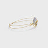 Orbital Sphere Diamond Two-Tone Bracelet